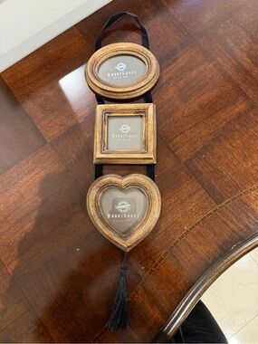 Hobby Lobby Gold Wooden Hanging Triple Frame (Oval, Square, Heart)